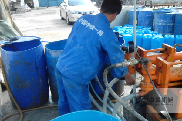 中鐵一局廣州注漿泵施工現(xiàn)場(chǎng)